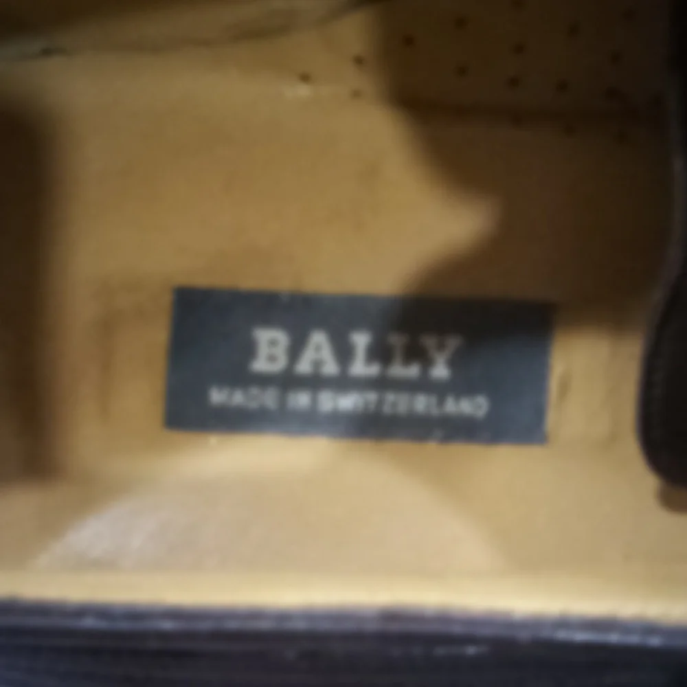 Bally Alton VTG Brown Oxford Leather Shoes with Polished Finish Size 9.5D